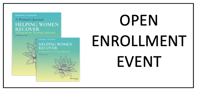 Helping Women Recover Open Enrollment Training April 1-2 and 8-9, 2025 (1 of 2)